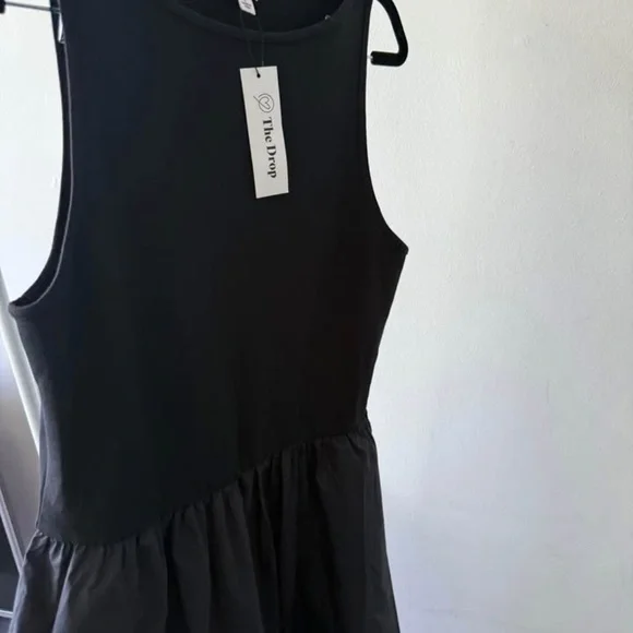 The Drop Womens Dia Mixed Fabric Midi Tank Maxi  Dress size L - Picture 4 of 8